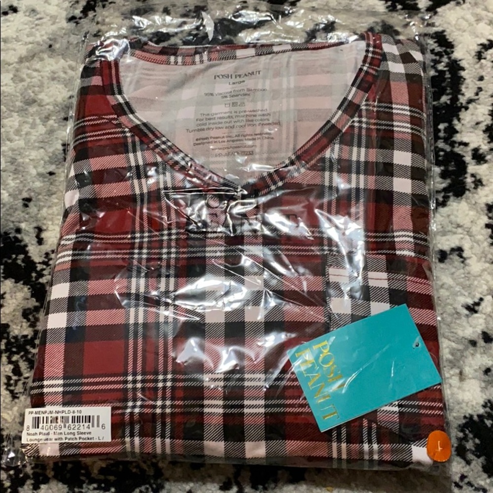 Posh Peanut Mens Pajamas size Large Noah